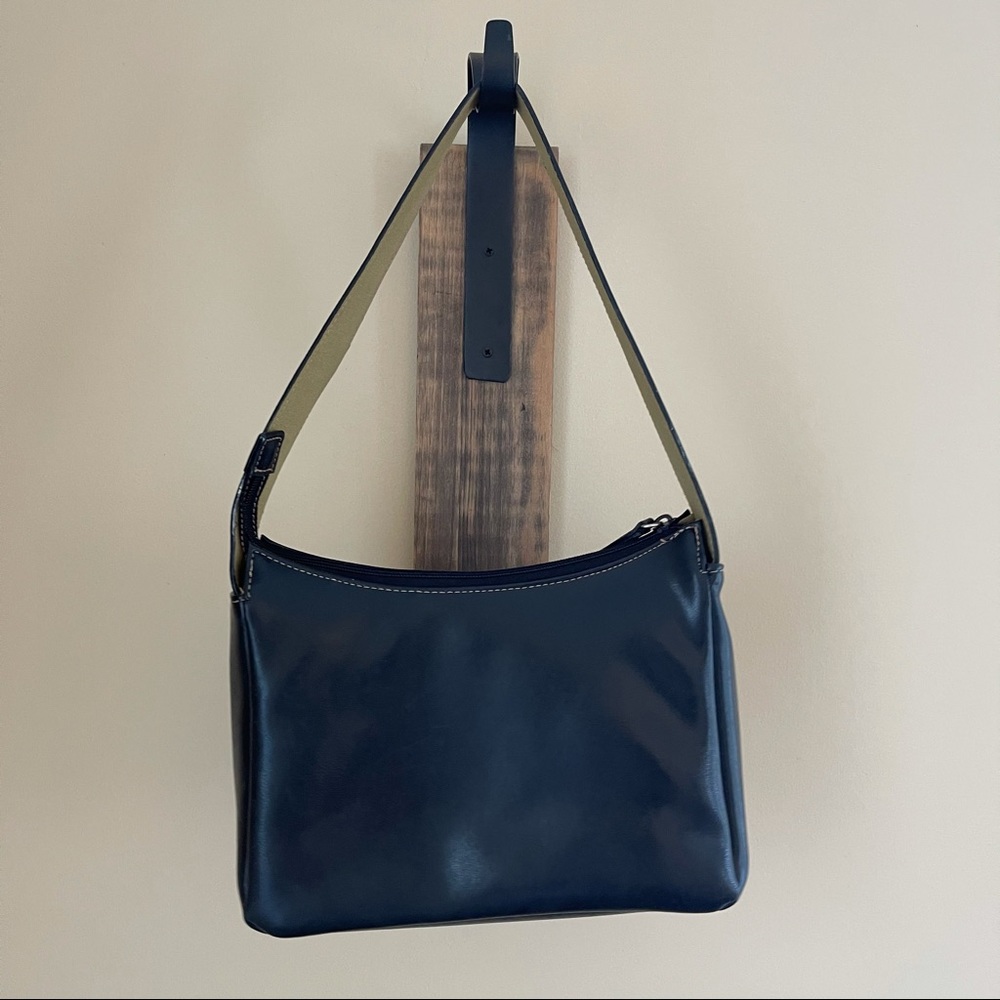 MONDANI | Vintage Black Leather Shoulder Purse - Picture 3 of 11